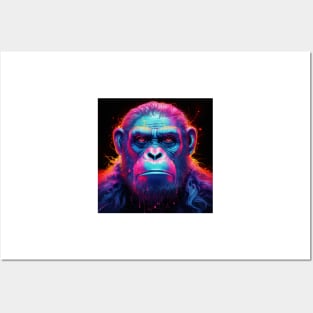 Apes Together Strong Neon Pop Art 1 Posters and Art